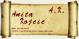 Anita Kojčić vizit kartica